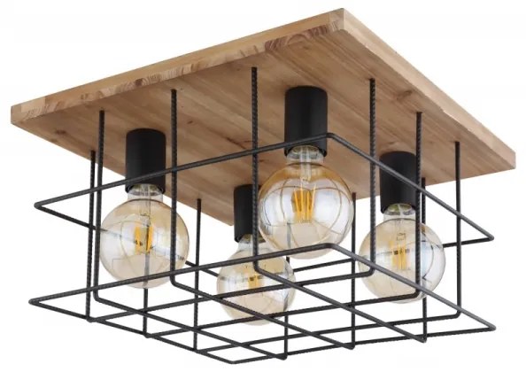 Globo 15530-4D - Mennyezeti lámpa MERRIL 4xE27/60W/230V