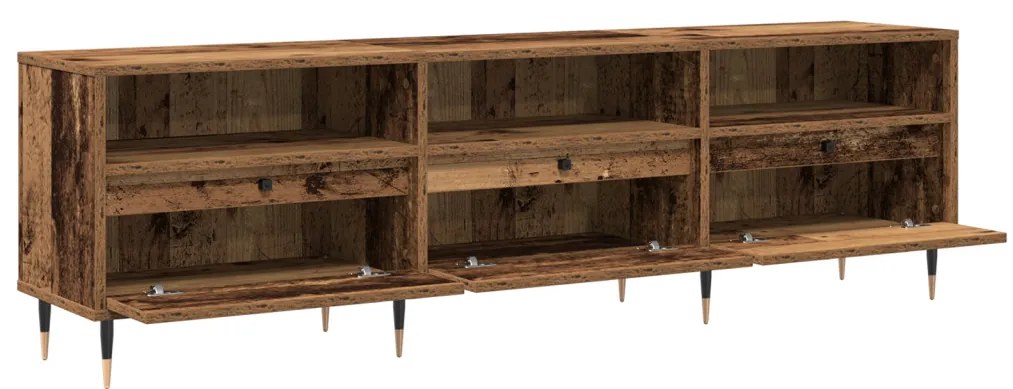 vidaXL TV szekrény Öreg fa 150 x 30 x 45 cm Faanyag
