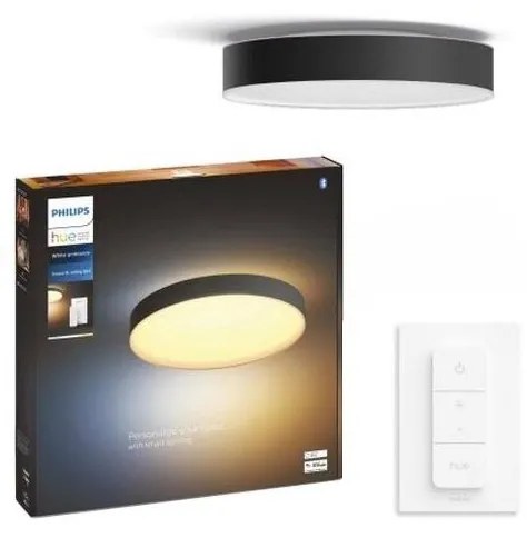 Philips Hue ENRAVE XL LED 48W 230V fekete dimmelhető mennyezeti lámpa + DO