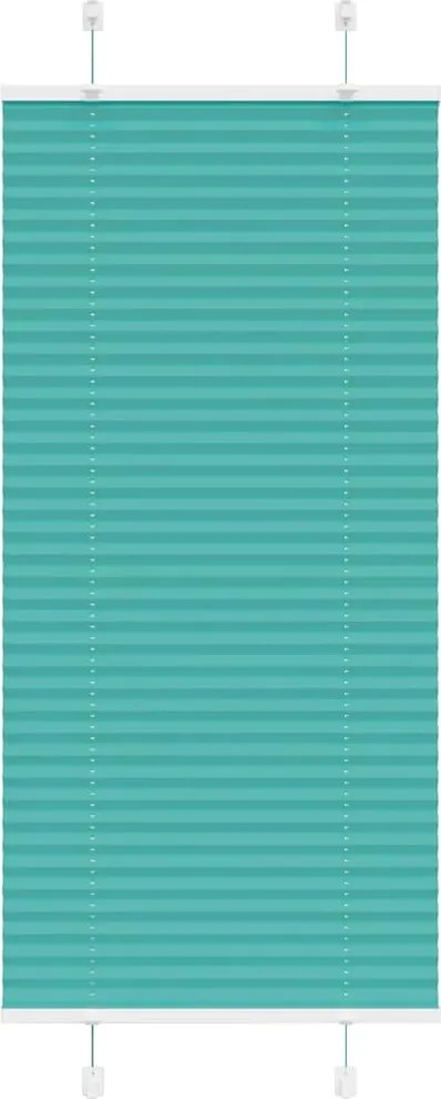vidaXL pliszírozott redőny Benzinzöld 60x100 cm szövetszélesség