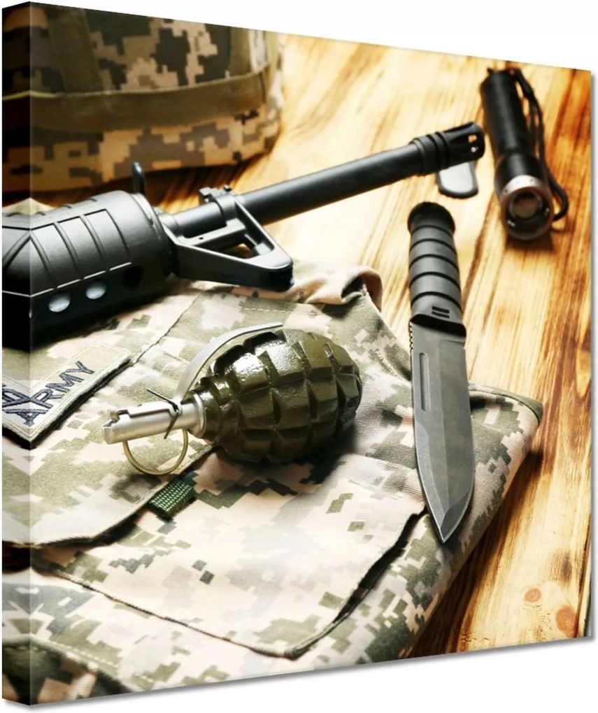 Vászonkép 20x20 Amerikai hadsereg teknős szett