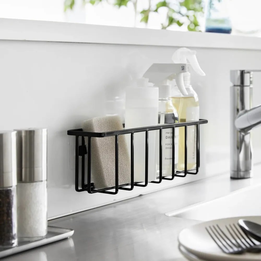 Fekete öntapadós fém mosogatóeszköz tartó Film Hook – YAMAZAKI