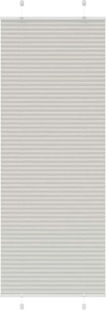 vidaXL pliszírozott redőny világosszürke 80x200 cm szövetszélesség