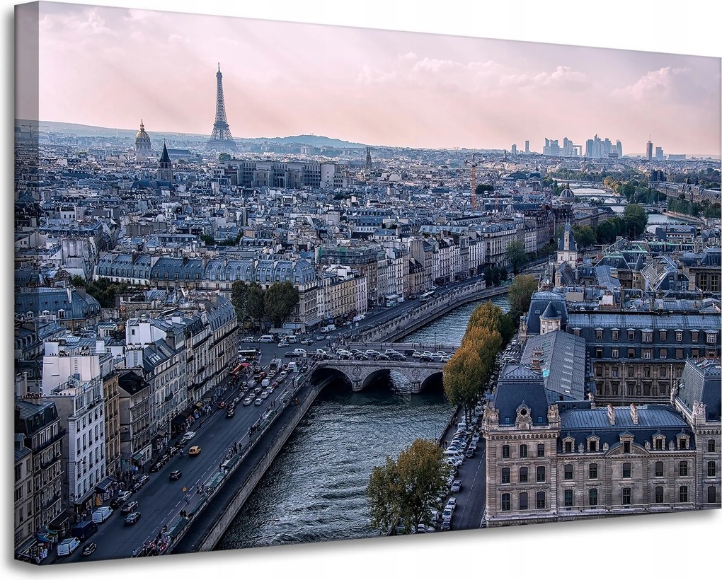 Vászonkép Építészet Párizs a hegyről 90X60