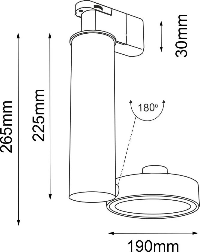 Antigo Natori 6608 Spotlámpa 1x15W/Gu10 IP20