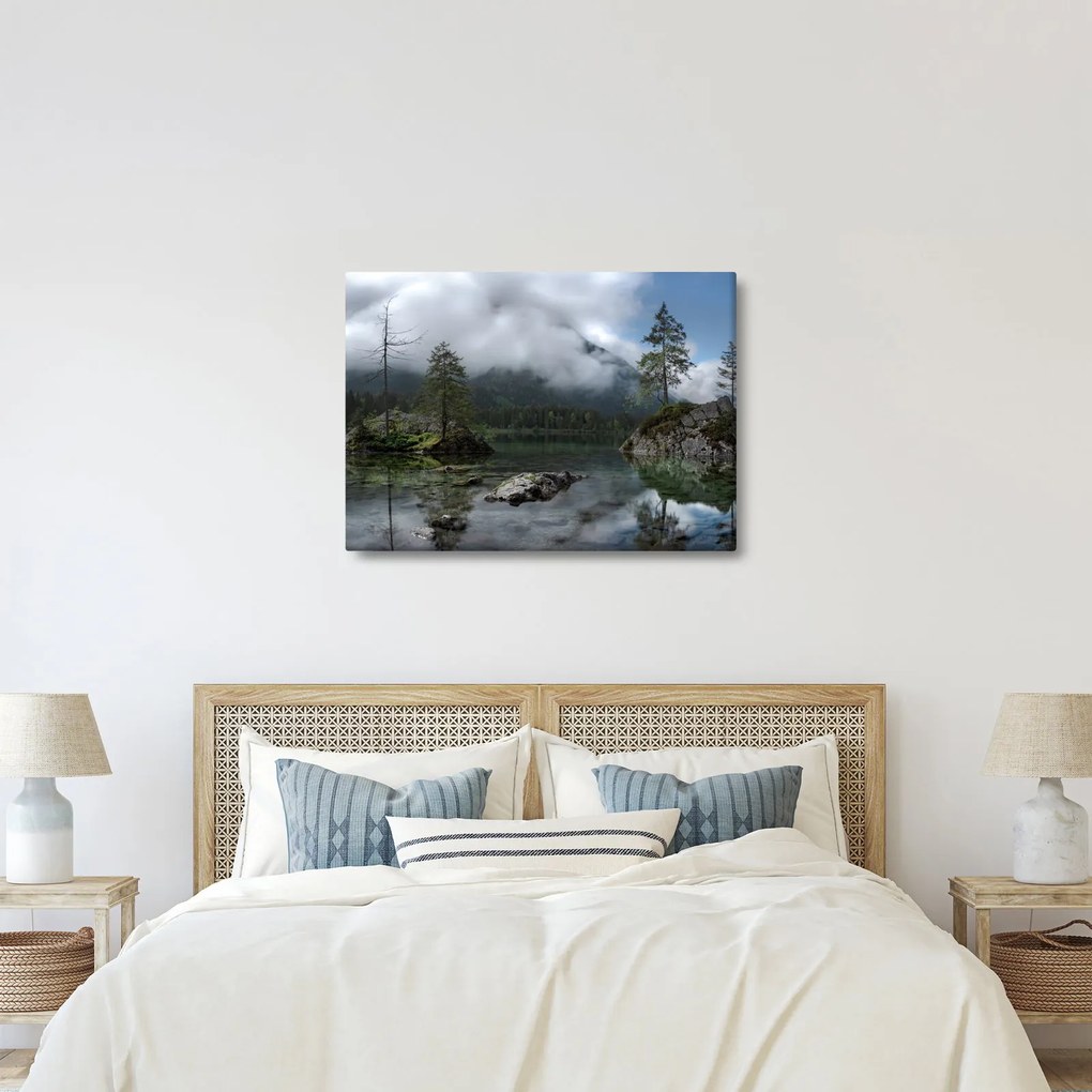Fák a tóban képe (70x50 cm)