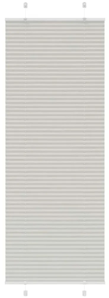 pliszírozott redőny világosszürke 80x200 cm szövetszélesség