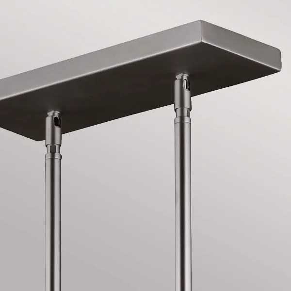 Feiss FE-HOBSON-3P-SN - Csillár rúdon HOBSON 3xE27/60W/230V