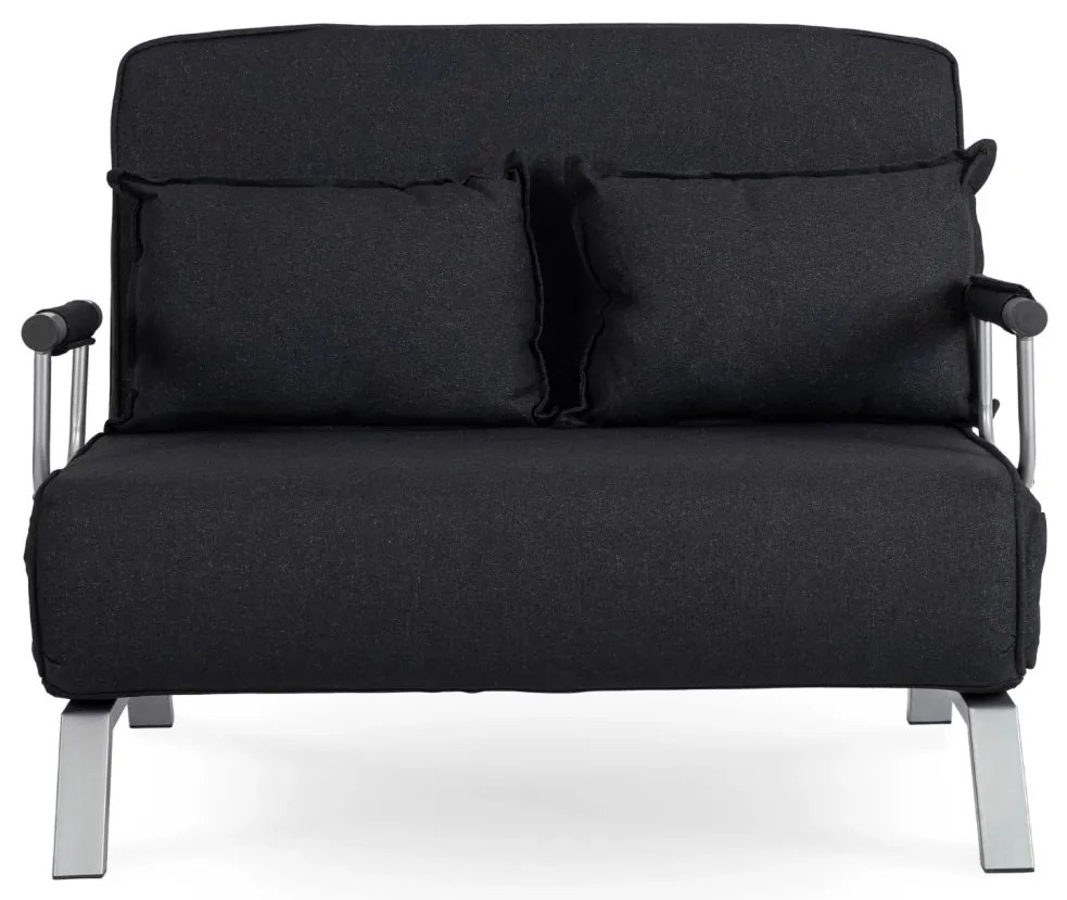 Kétszemélyes Ágyazható Kanapé Fekete Színben. BART 2