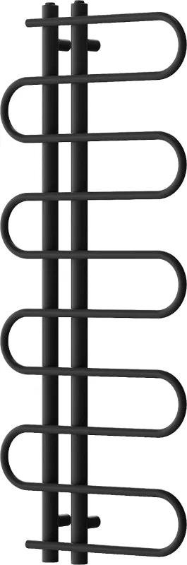 Mexen Kiso dekoratív fürdőszobai radiátor 1250 x 500 mm, 256 W, fekete - W114-1250-500-00-70