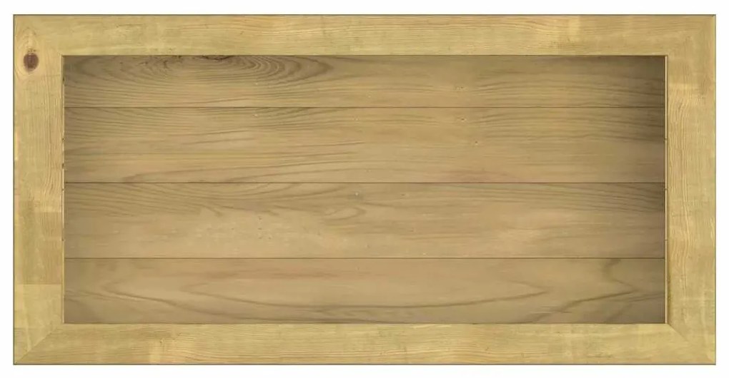 impregnált fenyőfa magaságyás 100 x 50 x 50 cm