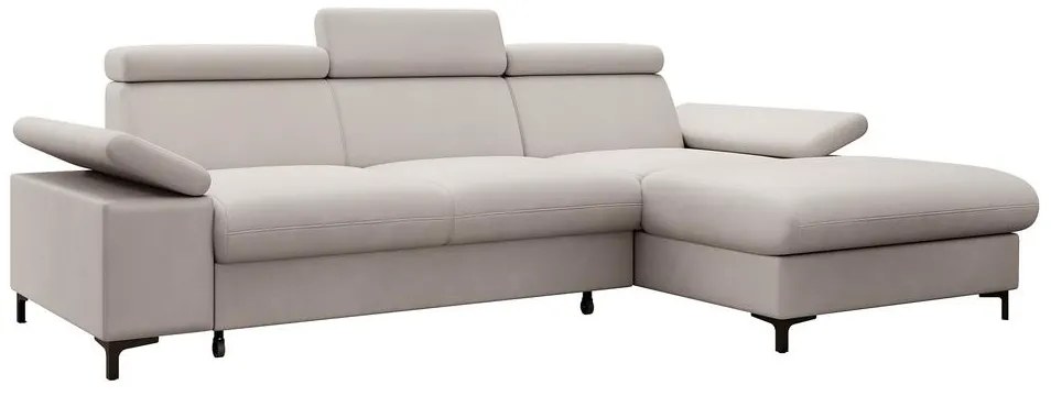 Sarokkanapé Miles (J) (bézs szürke + fekete). 1099672