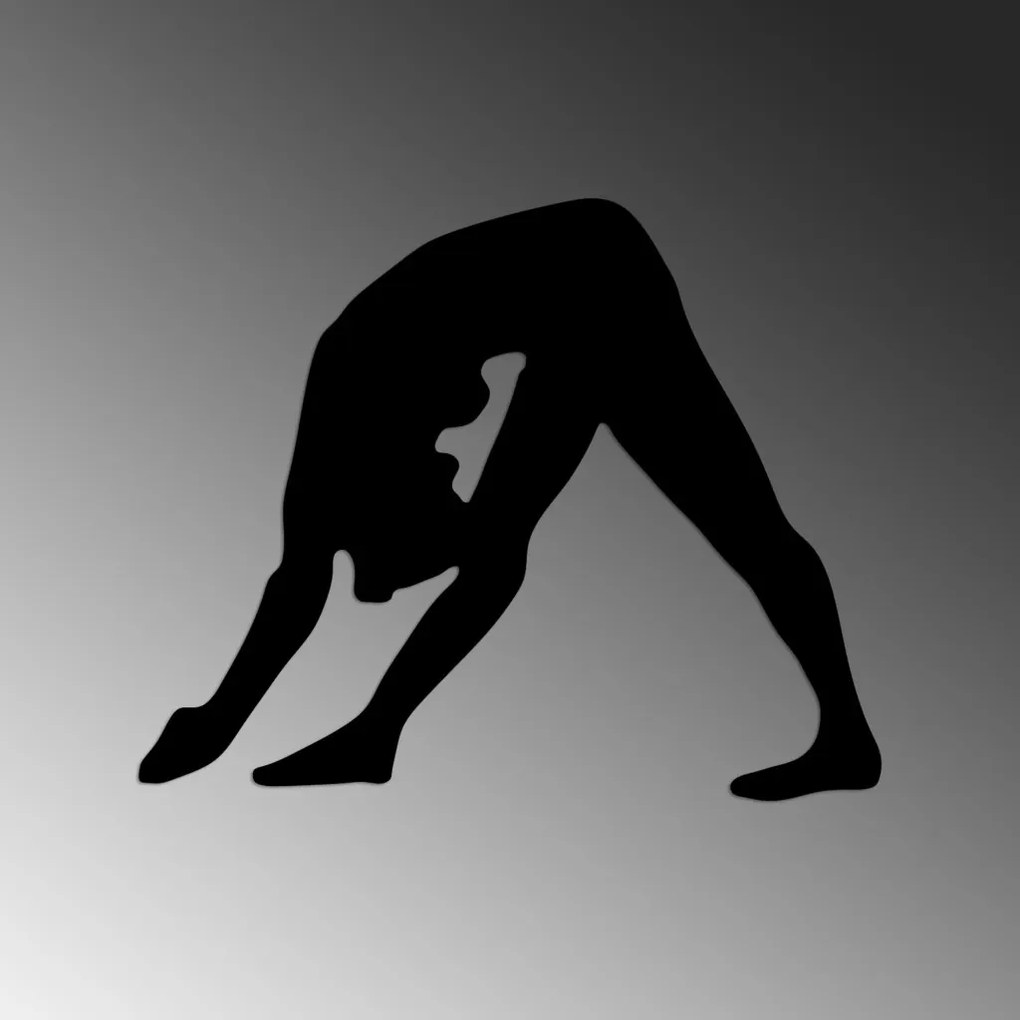 Yoga fém fali dekoráció, 55×45 cm