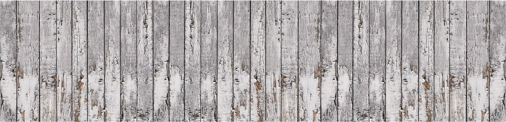 Fotótapéta Régi Fa Deszka Fehér-Szürke Loft Vintage 250x60 +ragasztó