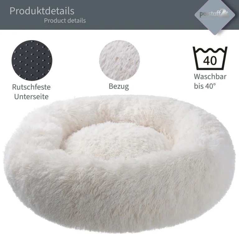 Pestuff Kutyafekhely kerek alakú bézs 120 cm