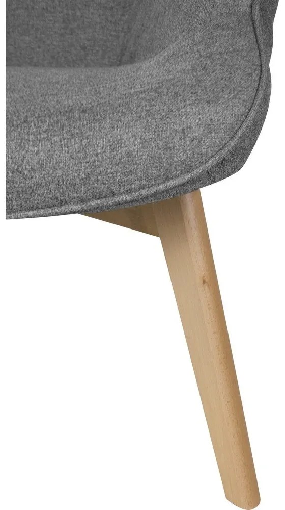 Szürke fotel Niko – Ropez