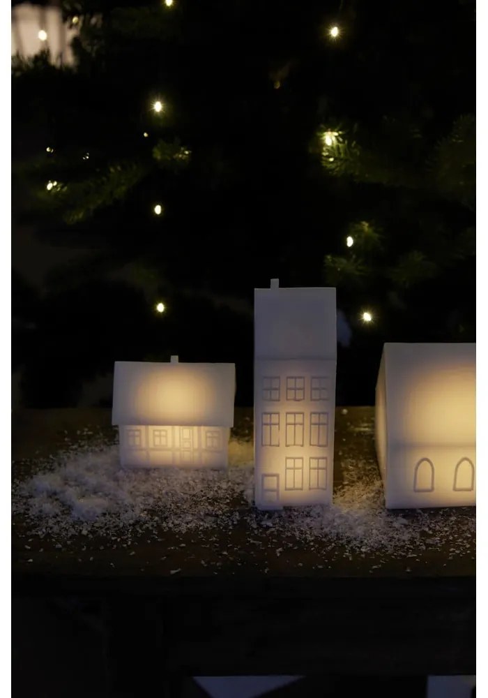 Fehér elemmel működő fénydekoráció Copenhagen Half-Timbered House – Sirius