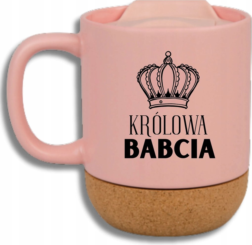 Rózsaszín Bögre Parafa Vicces Ajándék Nagymama Nap Királynő Nagymama