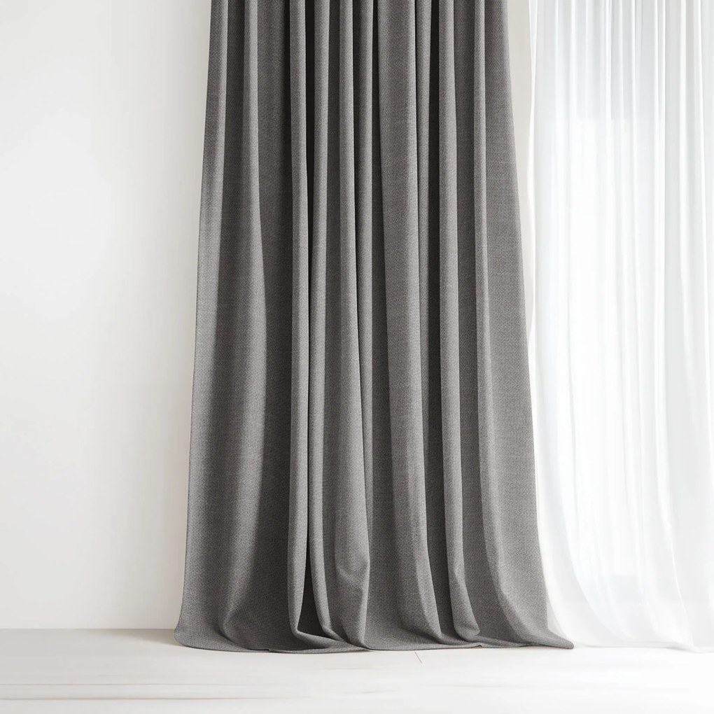 Goldea peru dekoratív drapéria - szürke 220x135 cm