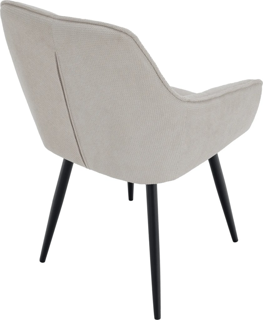 Design fotel, bézs/fekete, MARKEN