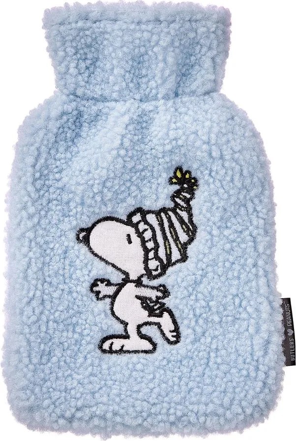 PEANUTS melegvizes párna 22cm , Snoopy kék