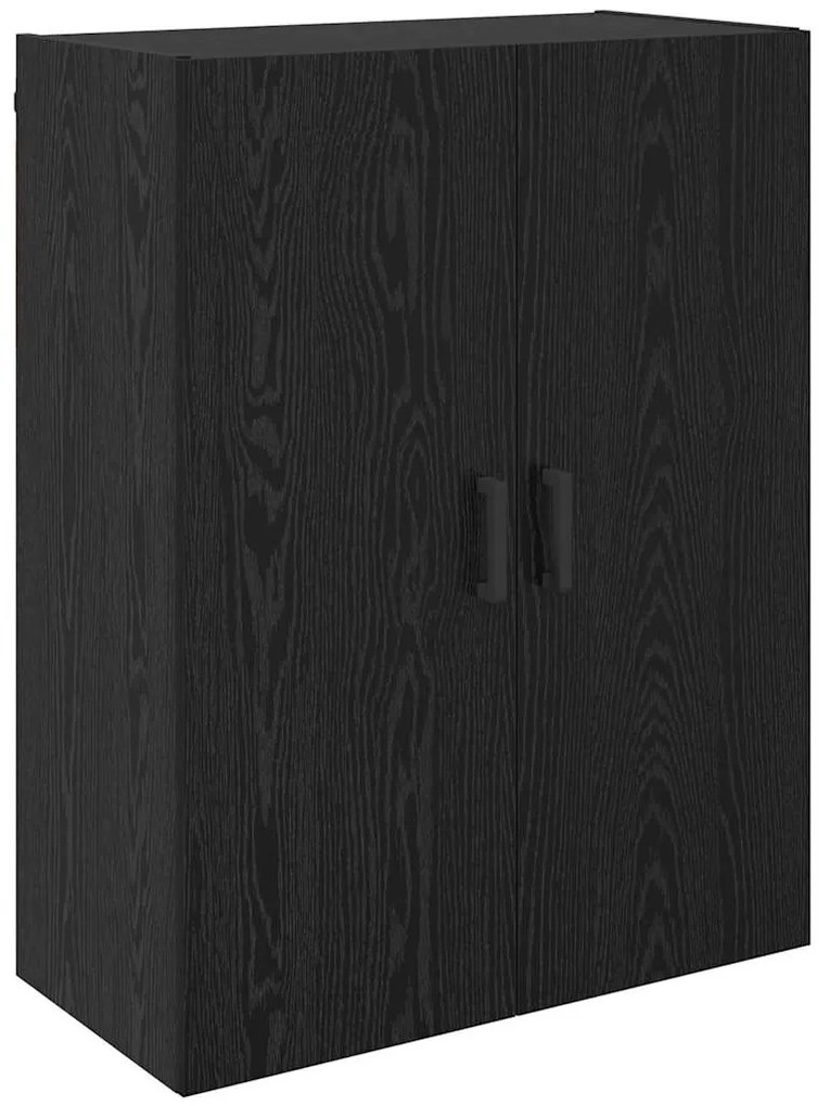 Fali Szekrények 2 pcs Musta tammi 69.5 x 34 x 90 cm Faanyag