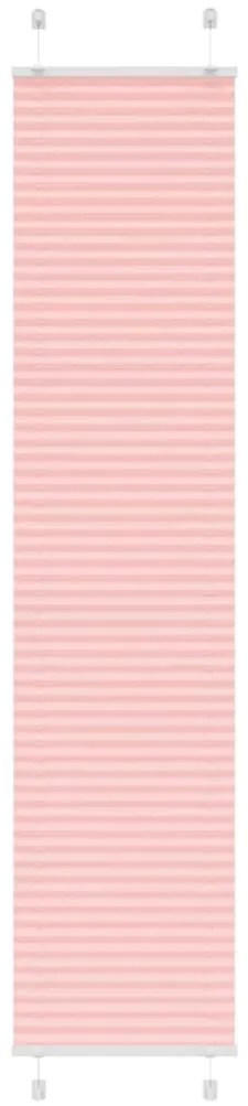 pliszírozott redőny rózsaszín 45x200 cm szövetszélesség 44,4 cm