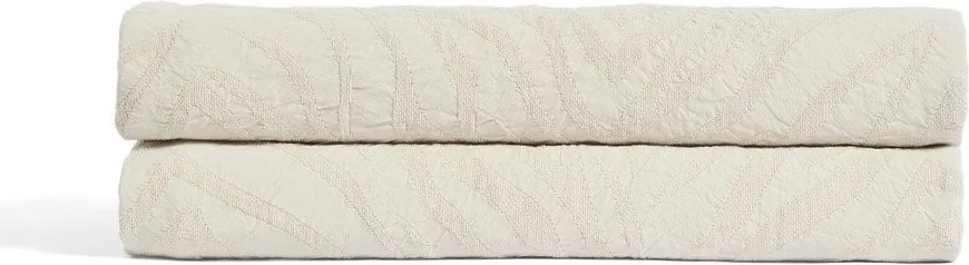 Elefántcsont színű jacquard ágytakaró 180x260 cm Zenti – Kave Home