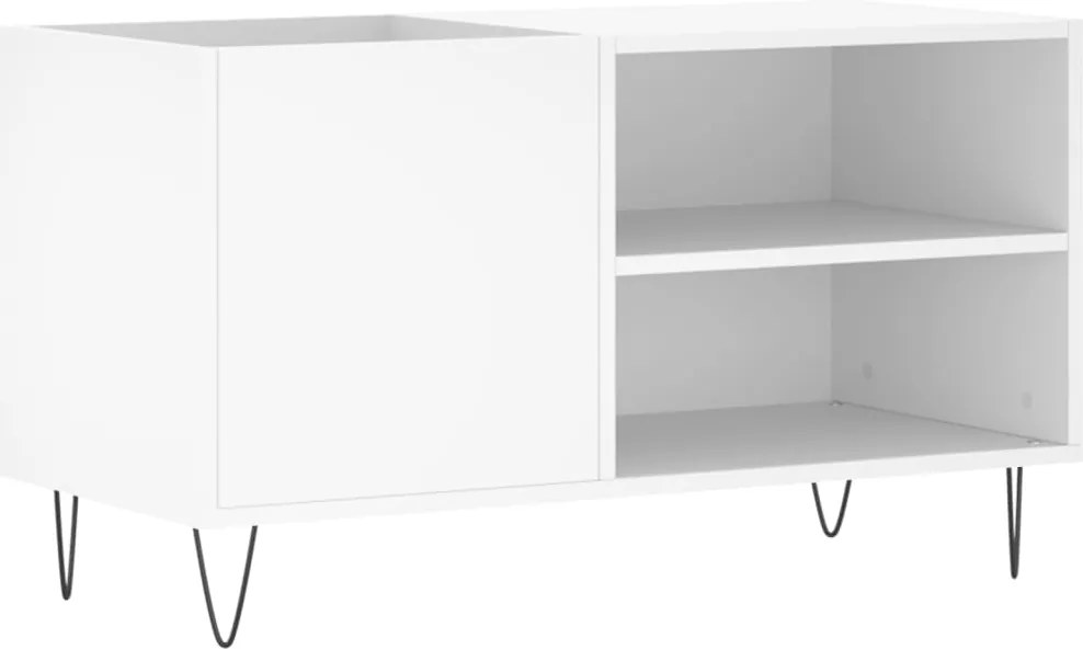 vidaXL fehér szerelt fa hanglemezszekrény 85x38x48 cm