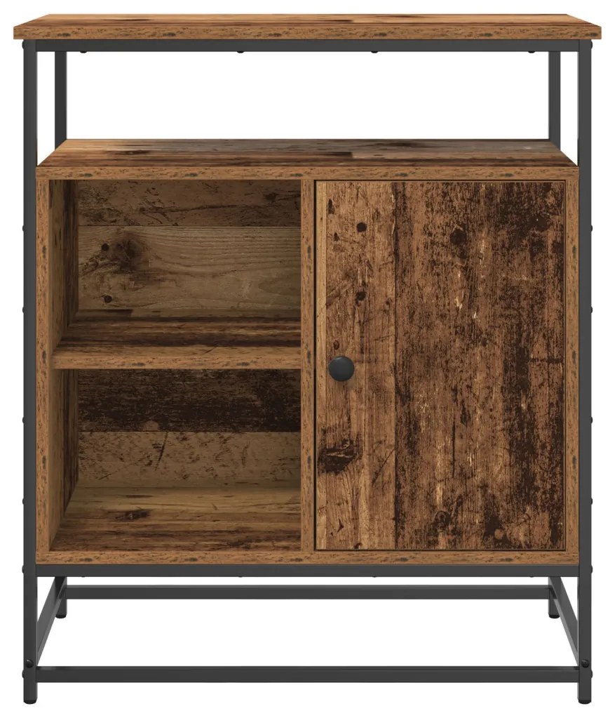 Old Wood oldalbord 69x35x80 cm Mérnöki Fa és Acél