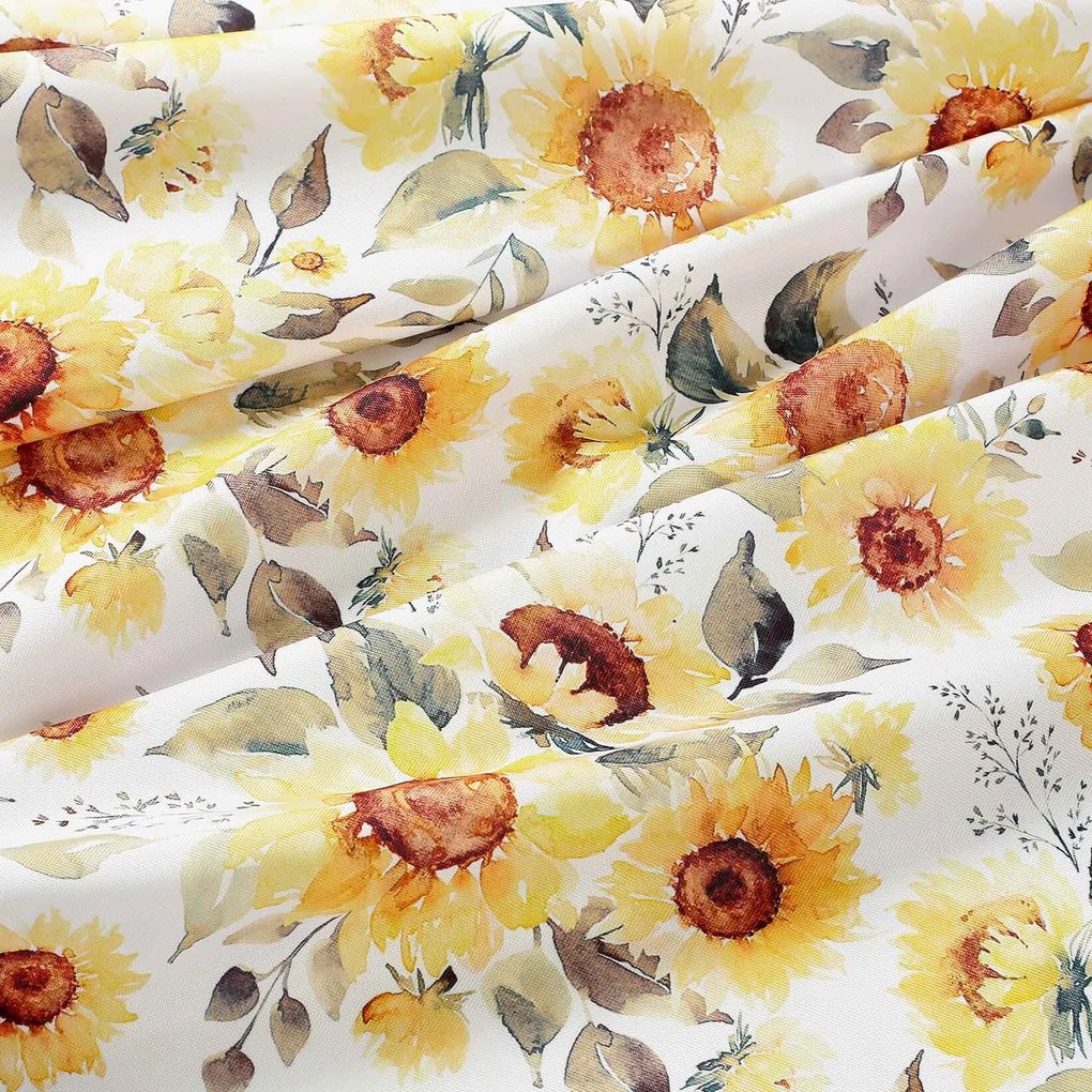 Goldea teflonos asztalterítő - napraforgó virágok 120 x 180 cm