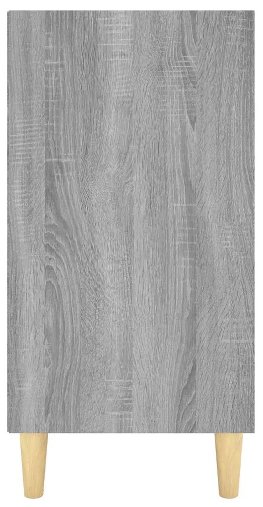 Szürke sonoma színű szerelt fa tálalószekrény 103,5x35x70 cm
