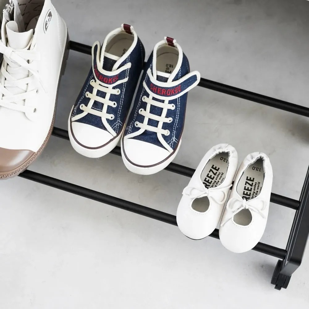 Fekete fém cipőtartó állvány 83,5x14,5x27,5 cm Tower – YAMAZAKI