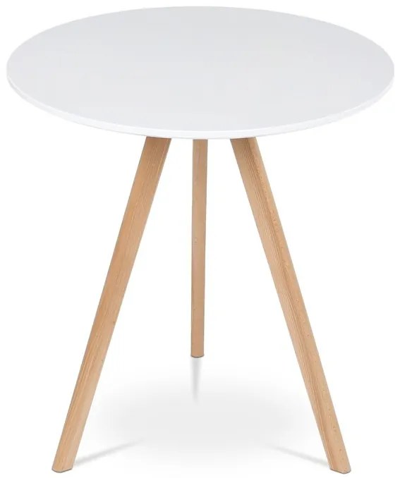 Fehér MDF Étkezőasztal 70×70 cm. DT-320 WT