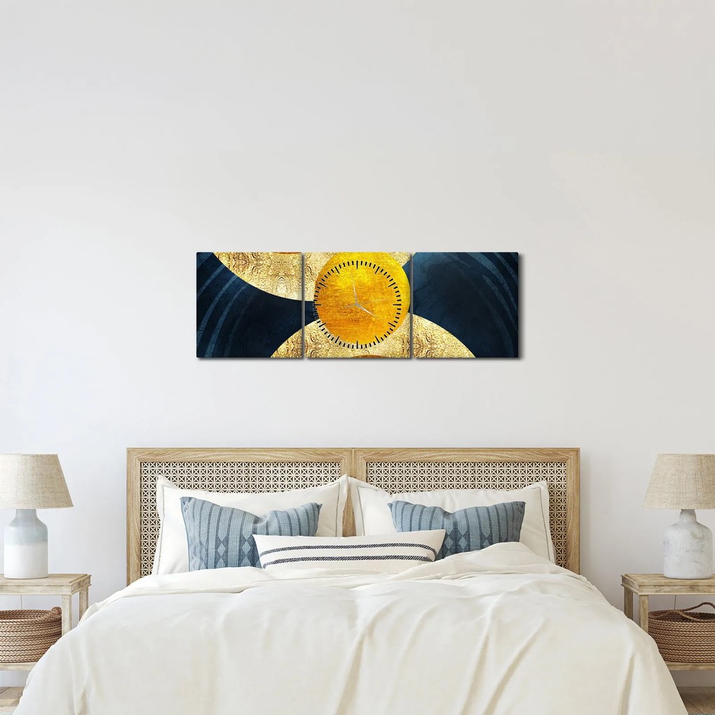 Kép - Körök (órával) (90x30 cm)