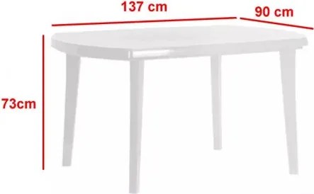 Keter 4 darab Mallorca kerti szék + Elise kerti asztal fehér AKCIÓS