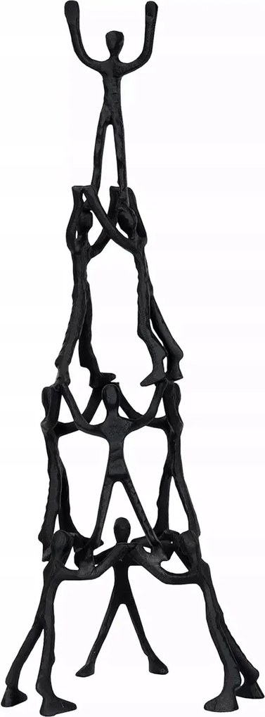 Családi Figura Egység Barátság dekoratív fekete nagy ajándék 74cm
