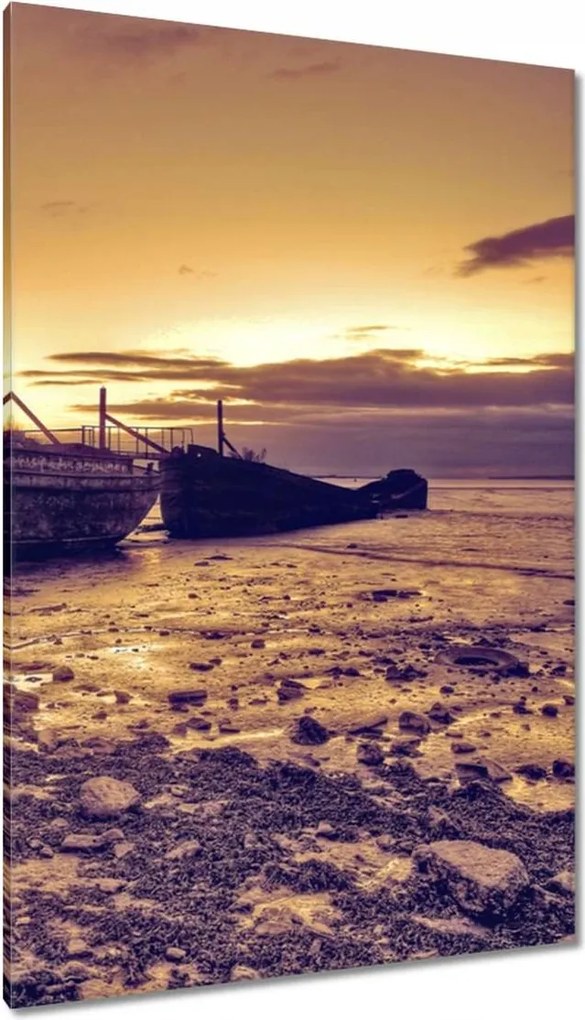 Vászonkép 80x120 Régi halászcsónakok