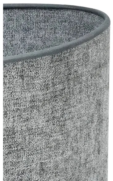 Duolla - Asztali lámpa OVAL 1xE27/15W/230V átm. 30 cm szürke