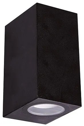 Strühm Gamp D 150x68 mm fekete két irányba világító oldalfali lámpa GU-10-es foglalattal