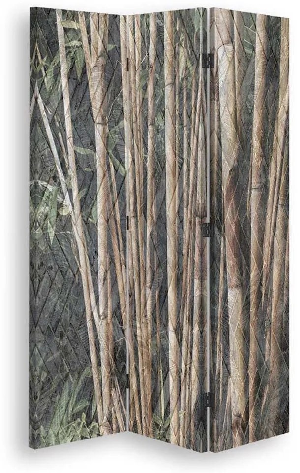 Gario Paraván Barna bambusz Méret: 110 x 170 cm, Kivitelezés: Forgó paraván 360°