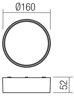 Redo 90494 - LED Kültéri mennyezeti lámpa URANIA LED/10W/230V 3000K IP65 fehér
