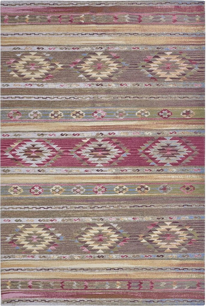 Szőnyeg nappaliba 120x180cm, csúszásgátló, univerzális, etnikai mintás