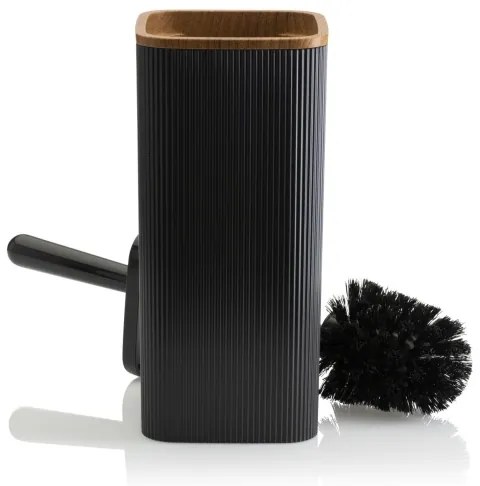 Fürdőszobai készlet ZOYA 5 db fekete/barna