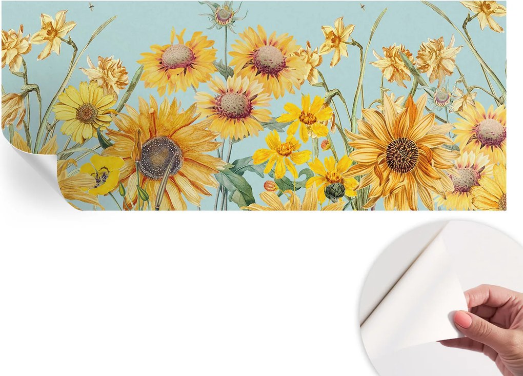 Fotótapéta Dekoratív Fali Tapéta Képekkel Nyári Kert 250x104