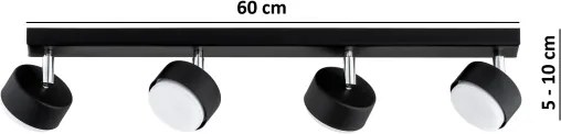 BRILAGI - LED spotlámpa MONO 4xGX53/30W/230V fekete