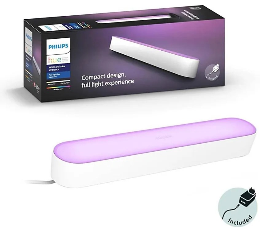 Philips Hue AMBIANCE LED RGB asztali lámpa, 6W, 230V, fehér, dimmelhető