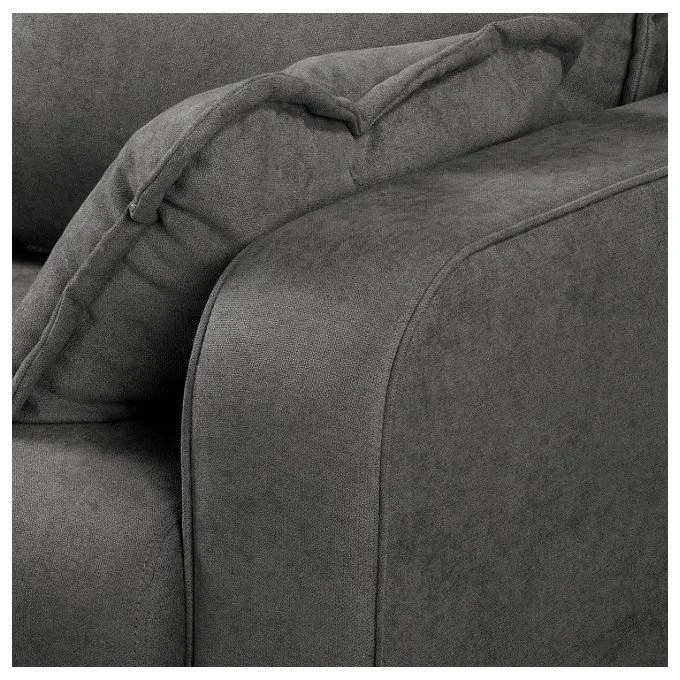 Sötétszürke sarokkanapé (bal oldali) Beata – Ropez