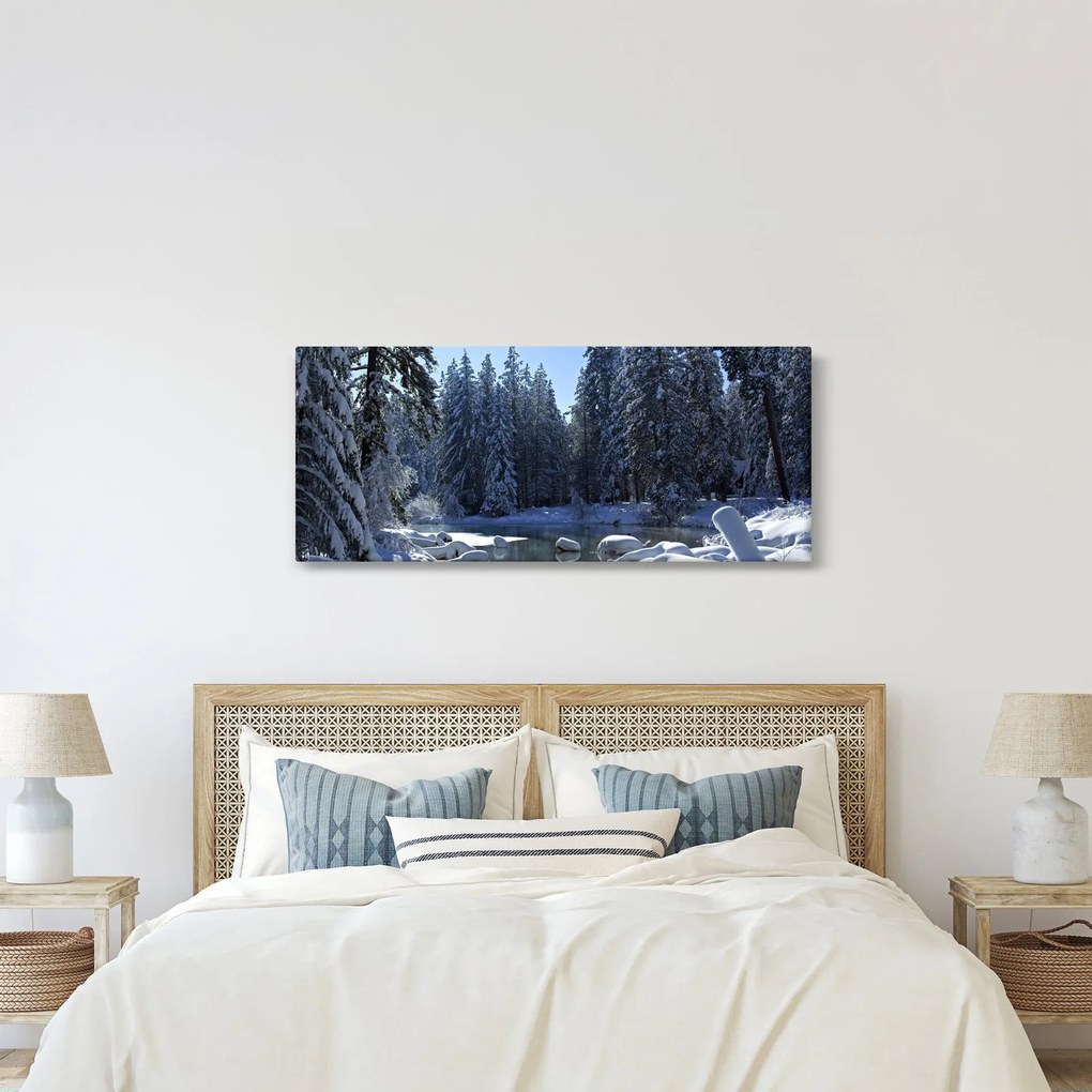 Havas erdő képe (120x50 cm)