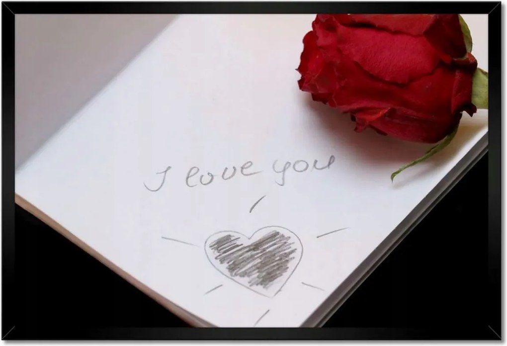 Poszterek keretben 60x40 Nőnap Ajándék Love